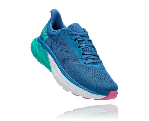 Hoka One One Dame Arahi 5 Supportive Road Løpesko Vallarta Blå/Atlantis Norge-79LSB